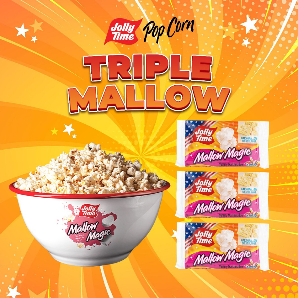 

Jolly Time - Paket Triple Mallow (3MM) - Microwave Popcorn -Live