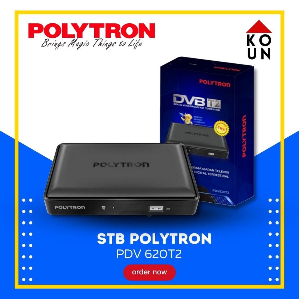 STB MATRIX APPLE MERAH / DVB T2 Set Top Box Polytron PDV 620T2 / PDV 600T2 / PDV 600 T2  / Polytron 