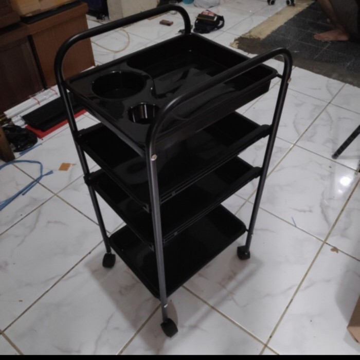 Troli salon rak salon trolley salon - 4 susun