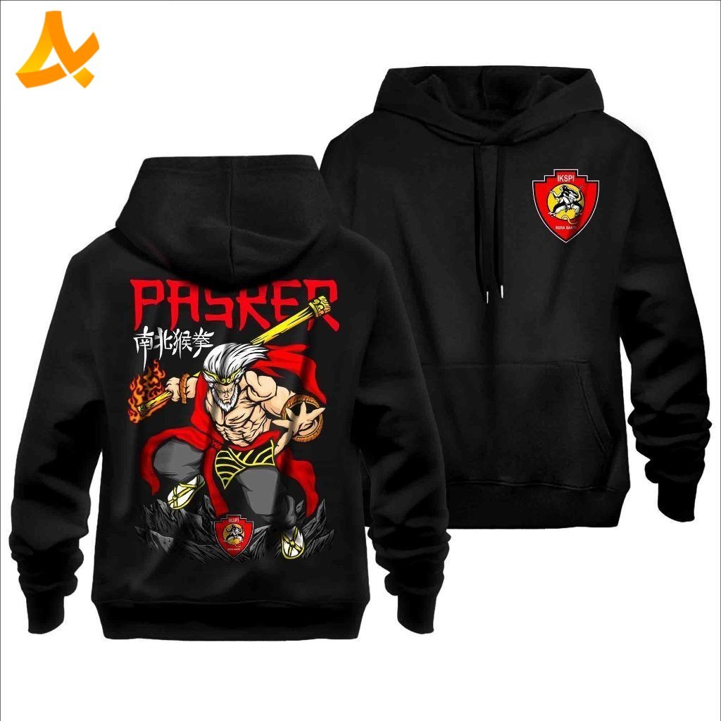 Jaket Hoodie IKSPI Kera Sakti 1980 - KING of Monkey Master Kungfu IKS - Distro Kaos KS Pakser Liar