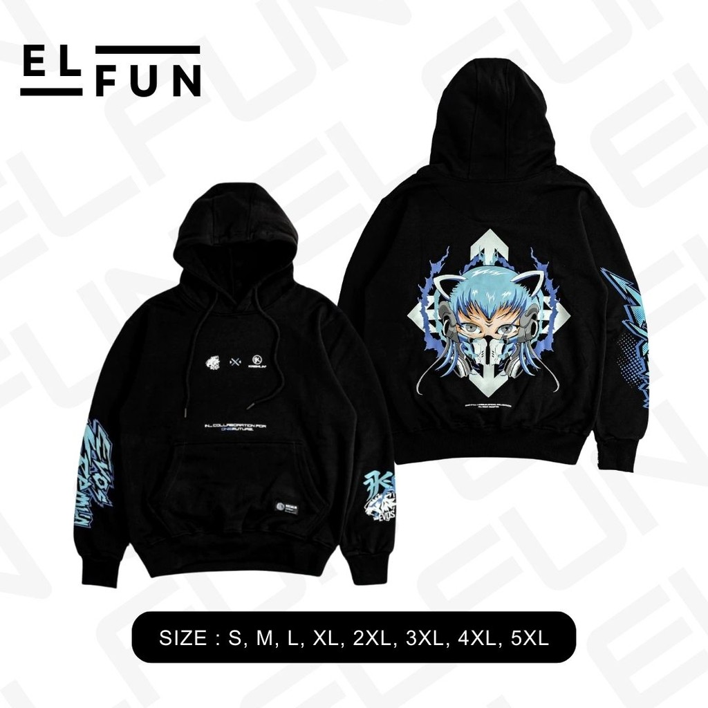 jaket hoodie EVOS X KREMLIN Pullover EVORA  rrq hoshi alter ego onic evos geek fam liquid big size S