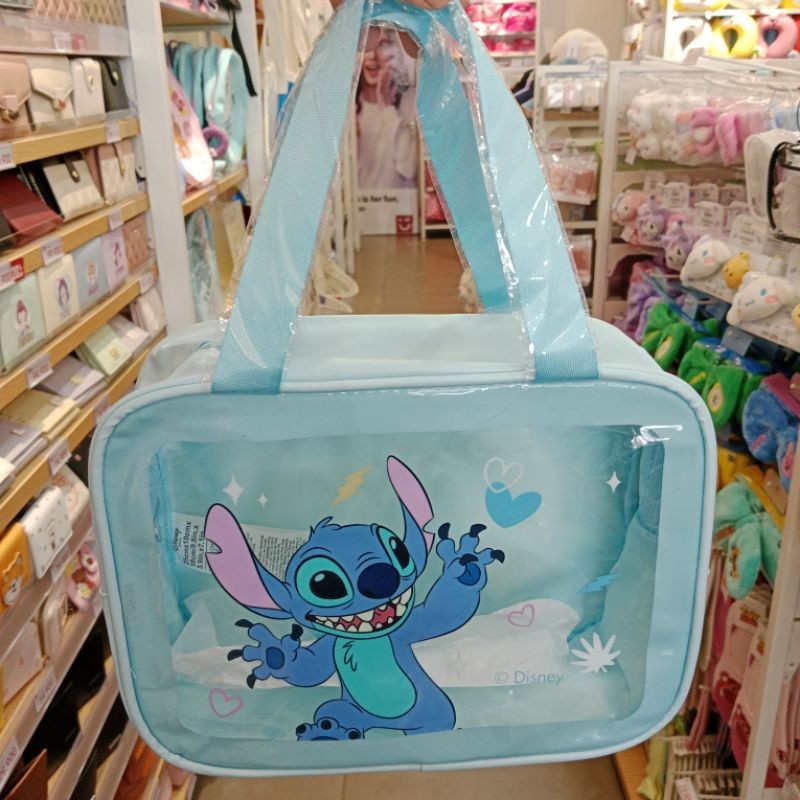 MINISO Disney Lilo & Stitch Collection Travel Storage Bag (Stitch) Tas Serbaguna