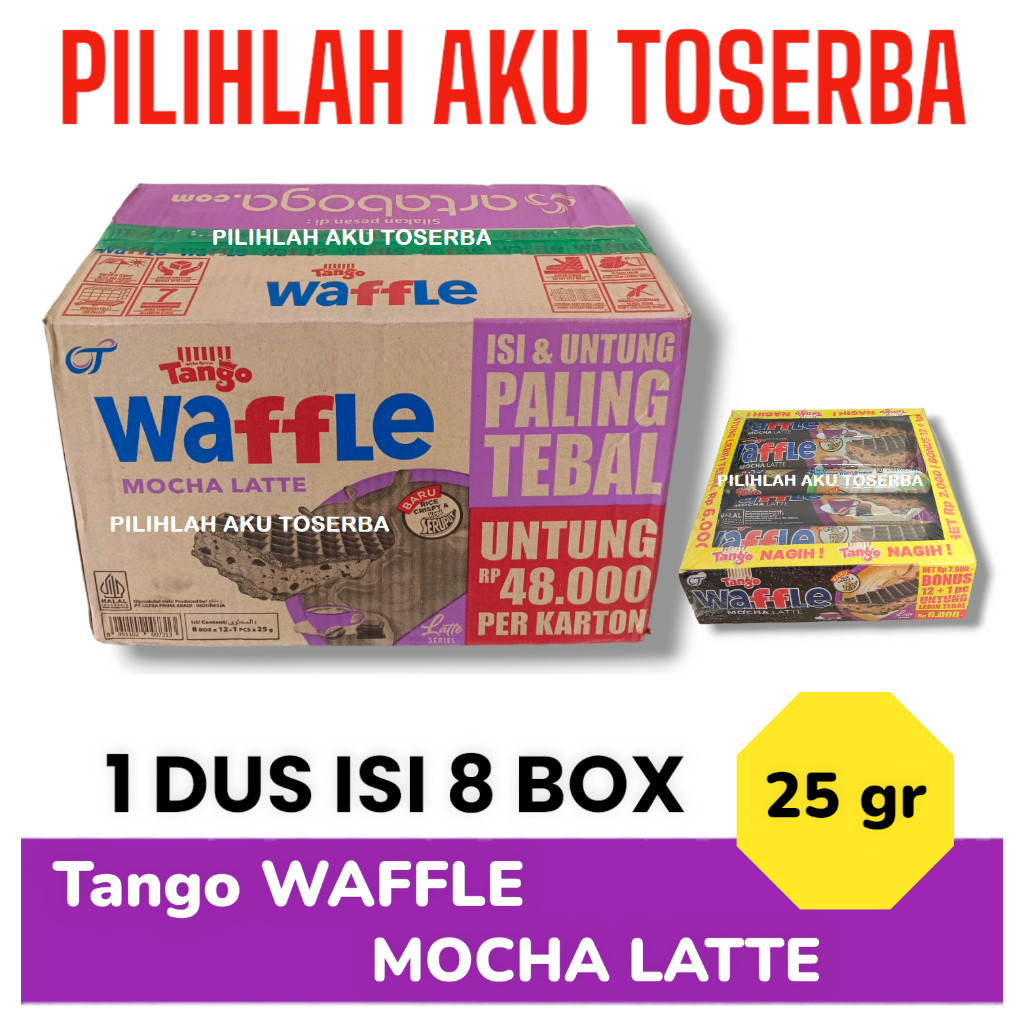 

Tango WAFFLE Mocha Latte - ( HARGA 1 DUS )