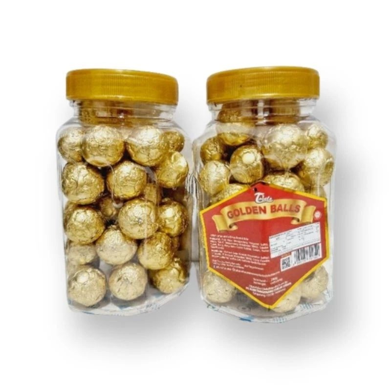 

SPESIAL Cokelat golden ball isi 40 pcs - Tobelo Golden ball Toples - Topping Kue Tart