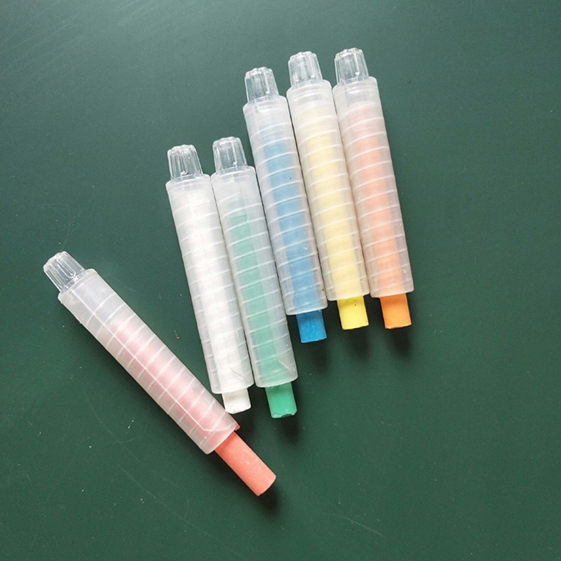 

Multi-purpose Dustless Chalk Protector Chalk Holder Length 9cm/3.54'' for Most Dustless Chalks School Supplies