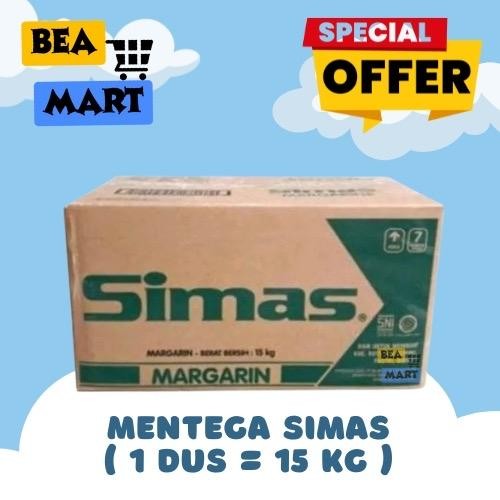 

Mentega SIMAS Serbaguna 1 Dus 15kg | Margarin Margarine 1 Karton 15 kg Murah Baking