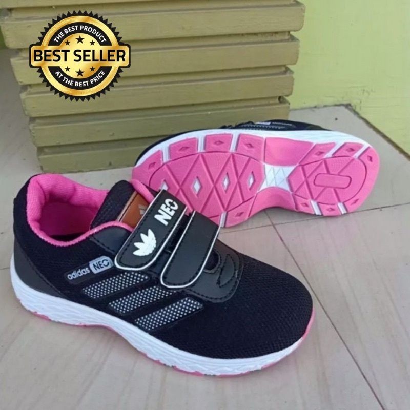 PROMO / Adidas Neo Sepatu Anak Perempuan Laki-Laki Terbaru / Sepatu Anak Sekolah PAUD TK SD