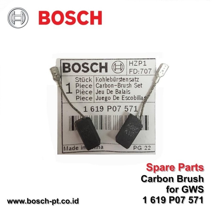 TERLARIS 1619P07571 BOSCH CARBON BRUSH GWS 060, GWS 6-100, GWS 5-100