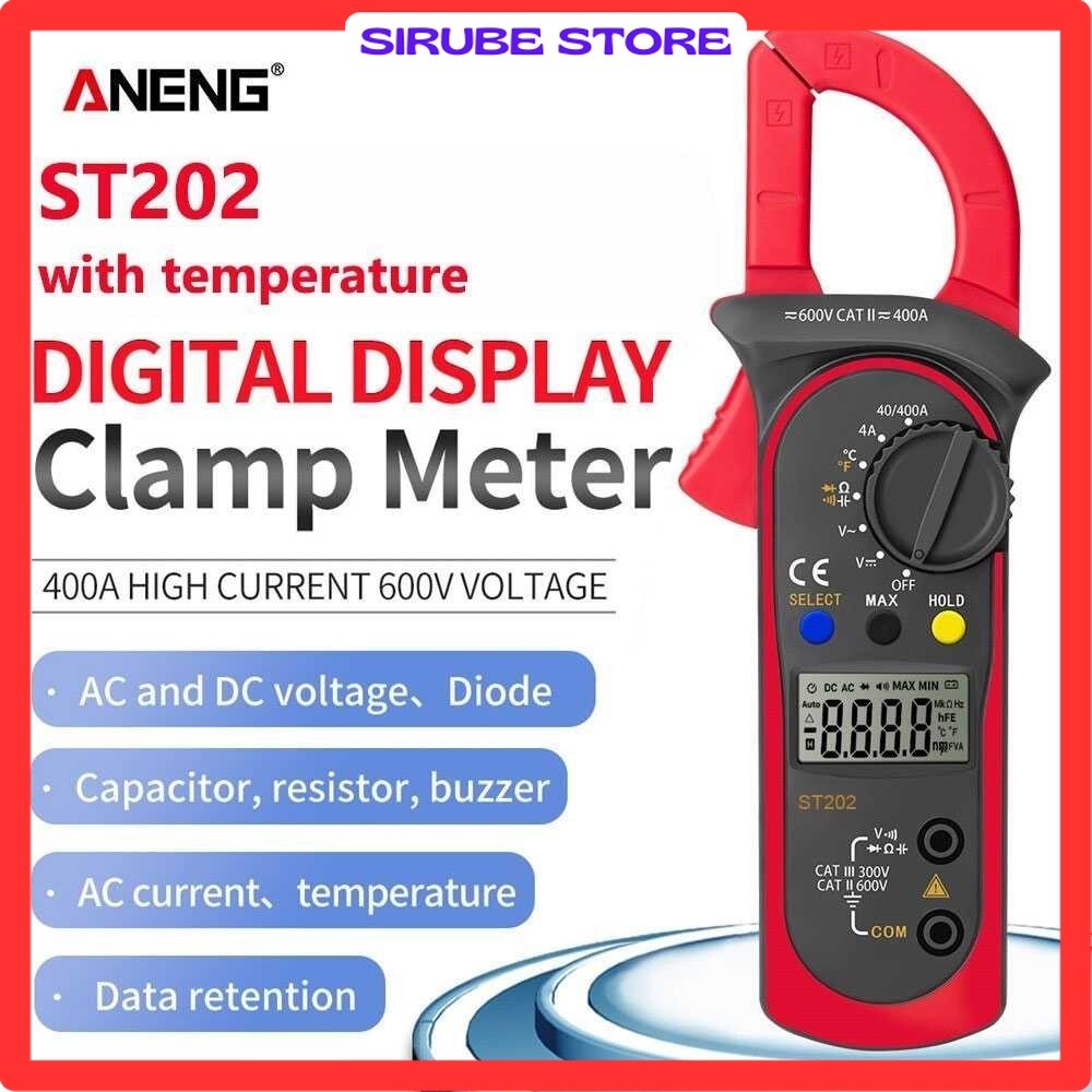 ANENG Digital Multimeter Voltage Tester Temperature - ST202
