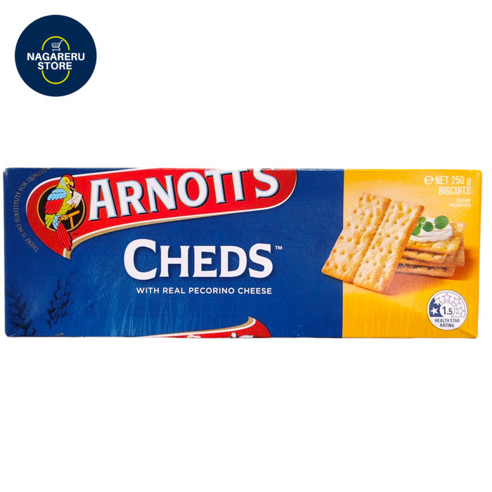 

Arnott's cheds with real pecorino cheese 250gr