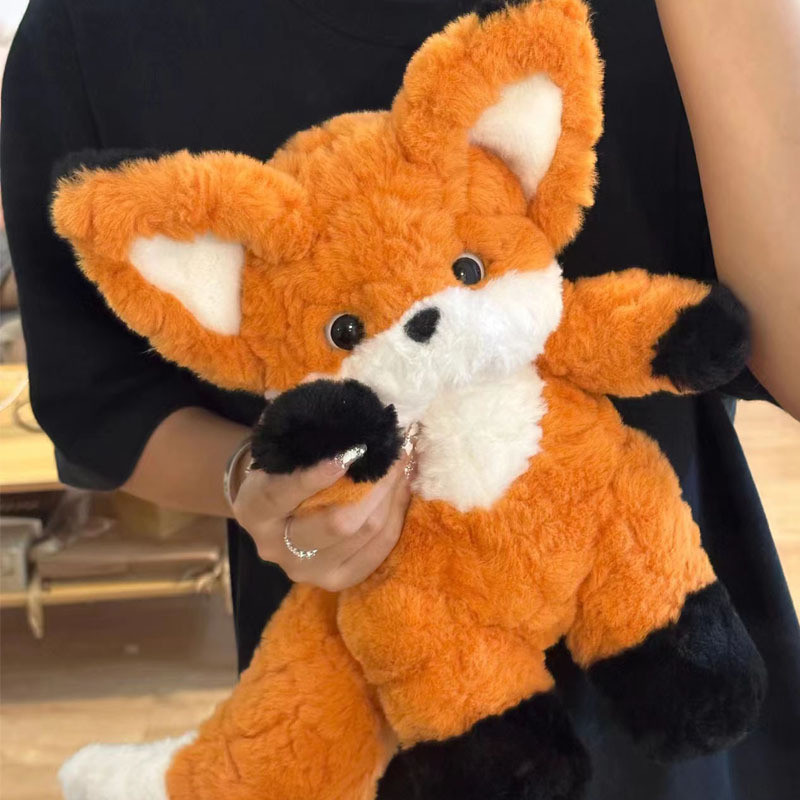 Good night fox big tail fox animal stuffed plush toys sleep with birthday gift doll fox pillow valen