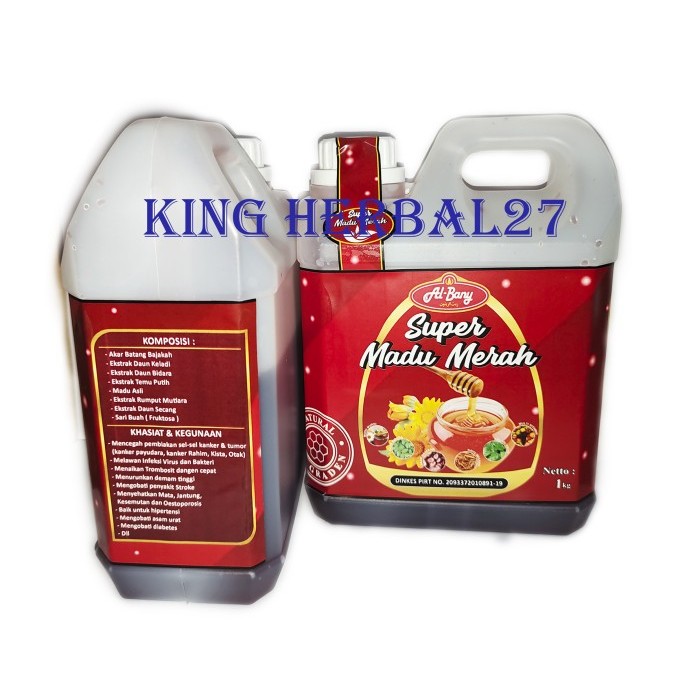 

Paket Super Madu Merah Akar bajakah Nett 2kg ( Asli & Murni Mix Herb )