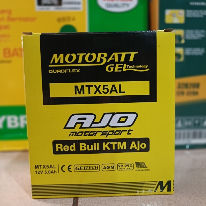 Aki motor Suzuki Smash Motobatt MTX5AL Aki Gel