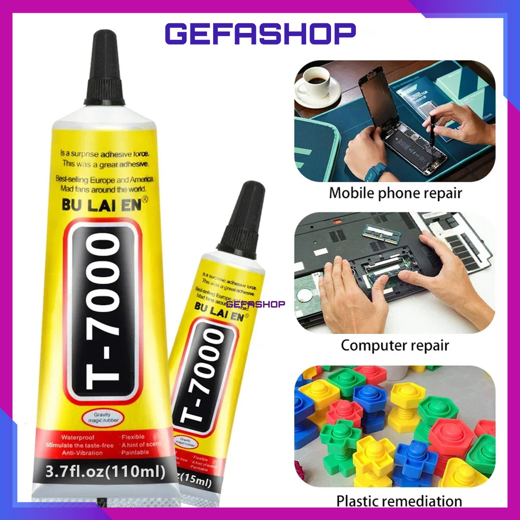 

Lem LCD Touchscreen T7000 – 15ml 50ml 110ml, Lem HP Hitam, Lem Kuat Serbaguna