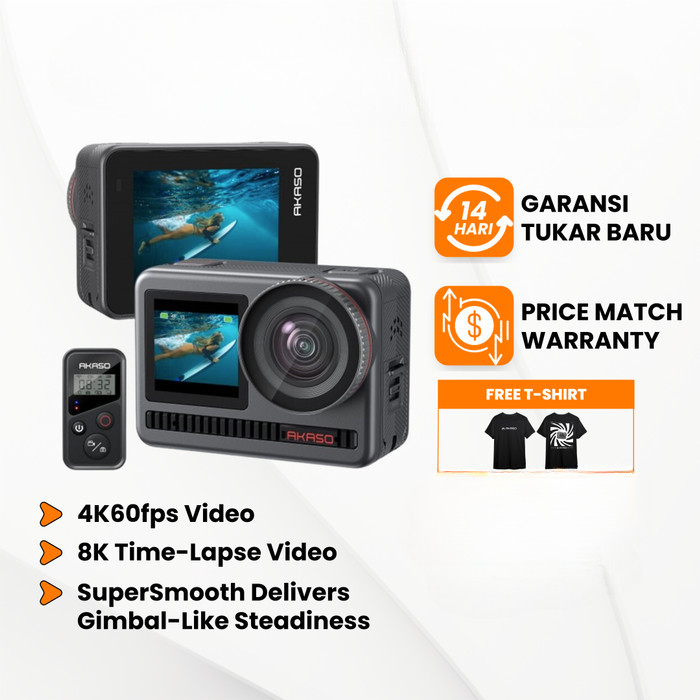 Akaso Brave 8 Action Camera New Version Akaso Brave8 - Standard bundle set