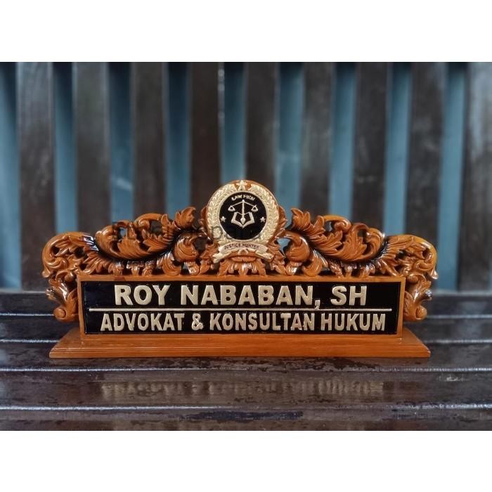 

PAPAN NAMA MEJA KANTOR + PAPAN NAMA ADVOKAT + PAPAN NAMA UKIR KAYU Termurah Seindonesia EJ4354