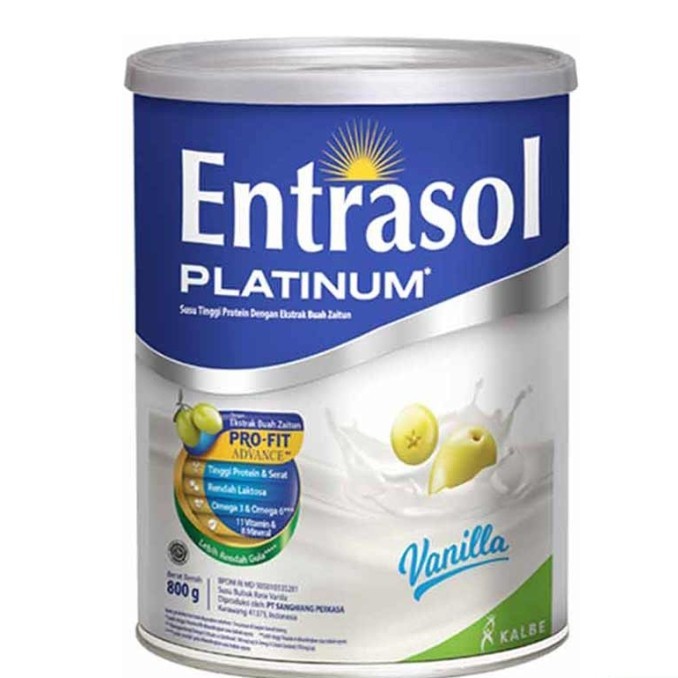 

[[PROMO]]BEST SELLER Entrasol Platinum Susu Bubuk Nutrisi Dewasa Vanilla 800 g