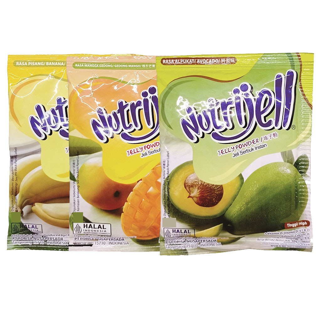 

Nutrijell Jelly Nutrijel Jeli rasa Alpukat Pisang Mangga Gedong