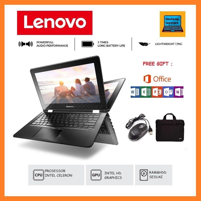 LAPTOP/NOTEBOOK LENOVO YOGA FLIP RAM 4GB SSD 128GB