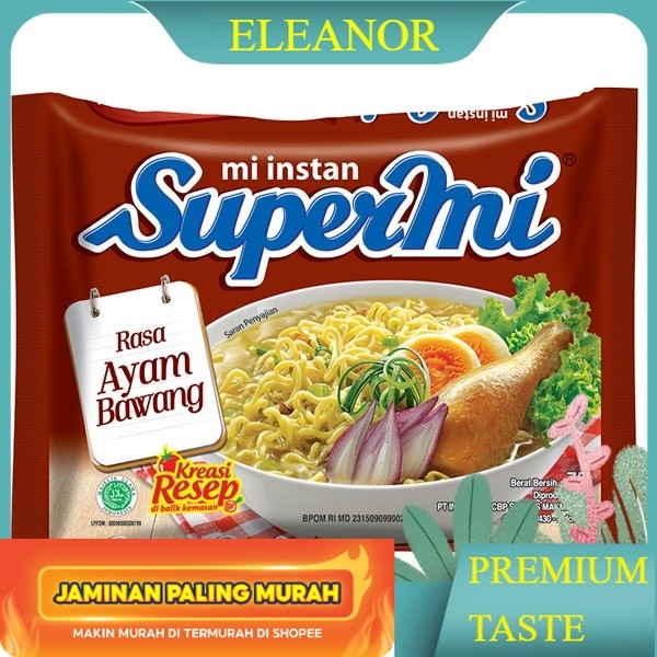 

SUPERMI MIE AYAM BAWANG 75 GR - ELEANOR