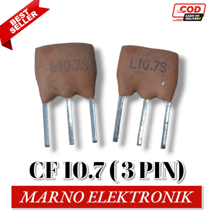 SGA05 CERAMIC FILTER CF 10.7 10,7 10.7Mhz 10,7Mhz 3 PIN 3 KAKI KERAMIK ORI