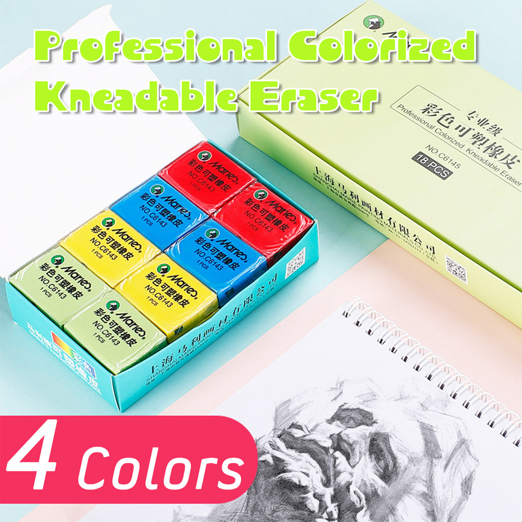 

MARIES Kneadable Eraser C6143 Kneadable Art Eraser penghapus clay warna warni penghapus unik