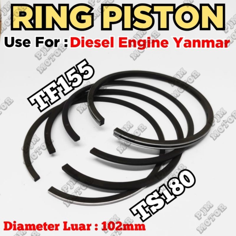 

Ring seher Piston Mesin Yanmar Ts180 Tf155 TF 155 TS 180 amplas