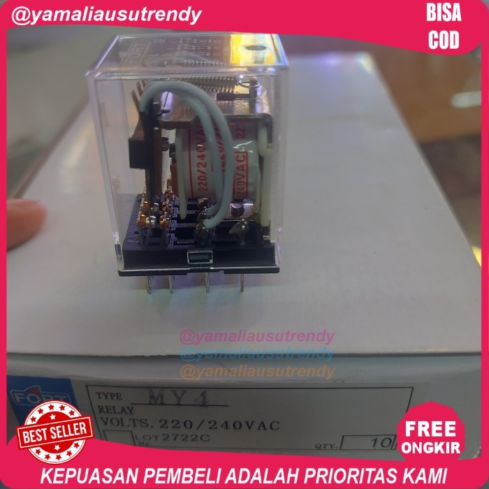 Relay Saja MY4n relay 14 pin - 220v