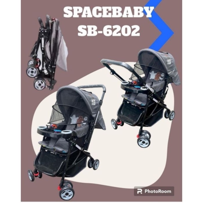 Stroller SPACE BABY SB6202 Sb6202 Kereta Dorong Bayi Hadap Depan