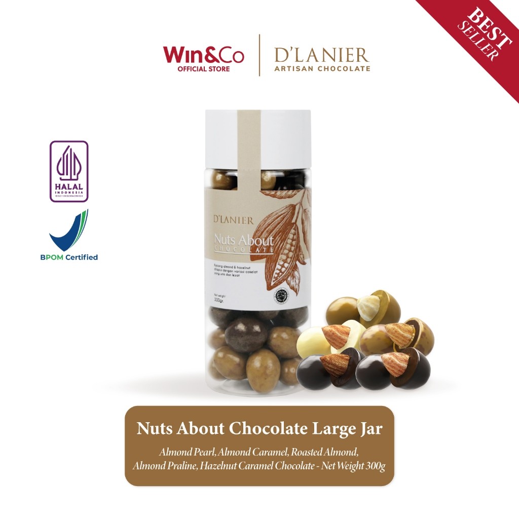 

D'Lanier Nuts About Chocolate - 300 gr (Large Jar)