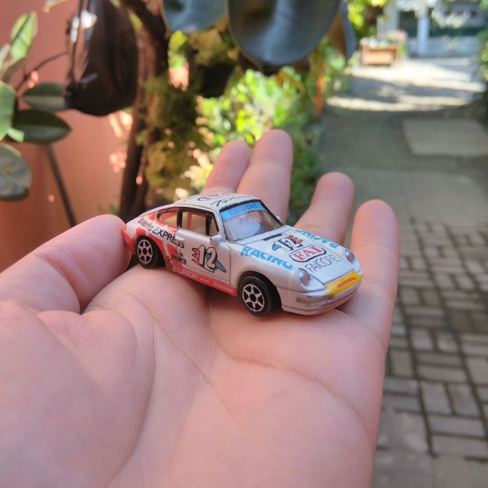 Realtoy Porsche 911 Racing Loose Rare VHTF Miniatur Mainan Diecast