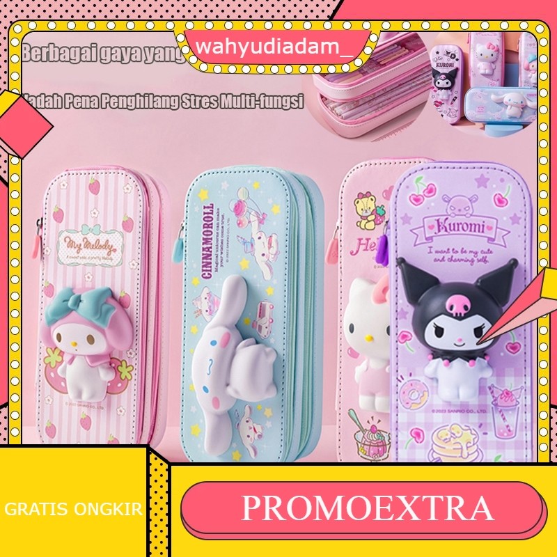 

Tersedia Dalam 8 Warna Casing Pena Dekompresi Multi-Fungsi Kantong Pensil Lucu Berkapasitas Besar Tempat Pensil Squishy Dua Susun Pen Holder Squishy Double Decker