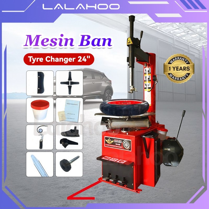 Tyre Changer 11-24" Mesin Pembuka Ban Mobil Otomatis Motor Alat Buka Ban
