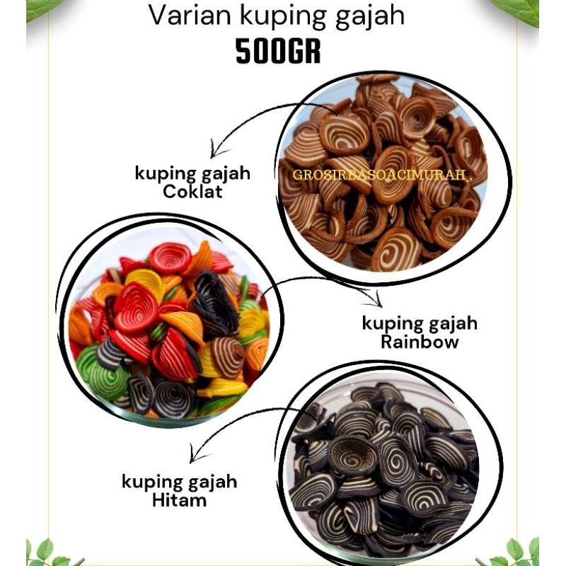 

Kuping gajah cokelat cum cum madusari 500gr