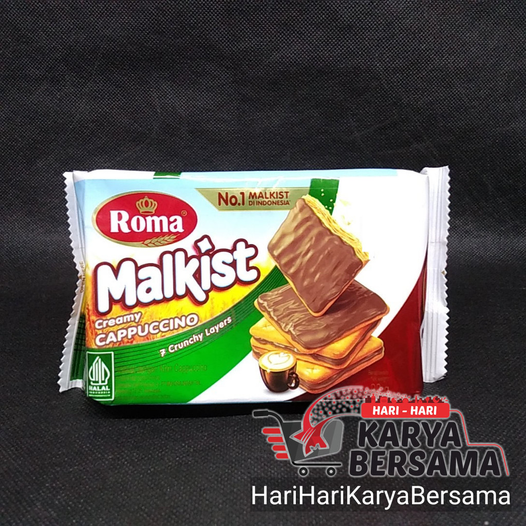 

MAKANAN RINGAN BISKUIT ROMA MALKIST CREAMY CAPPUCCINO 90GR