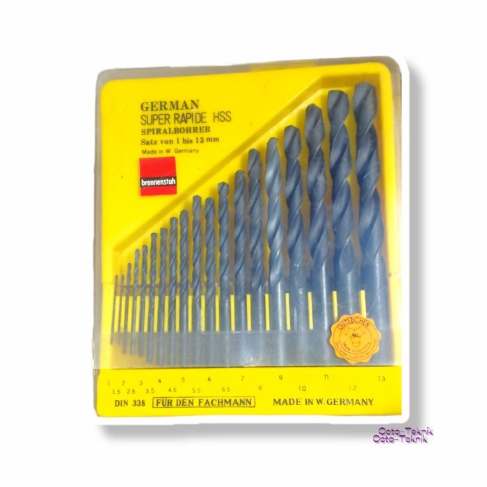 mata bor set besi 1-13mm