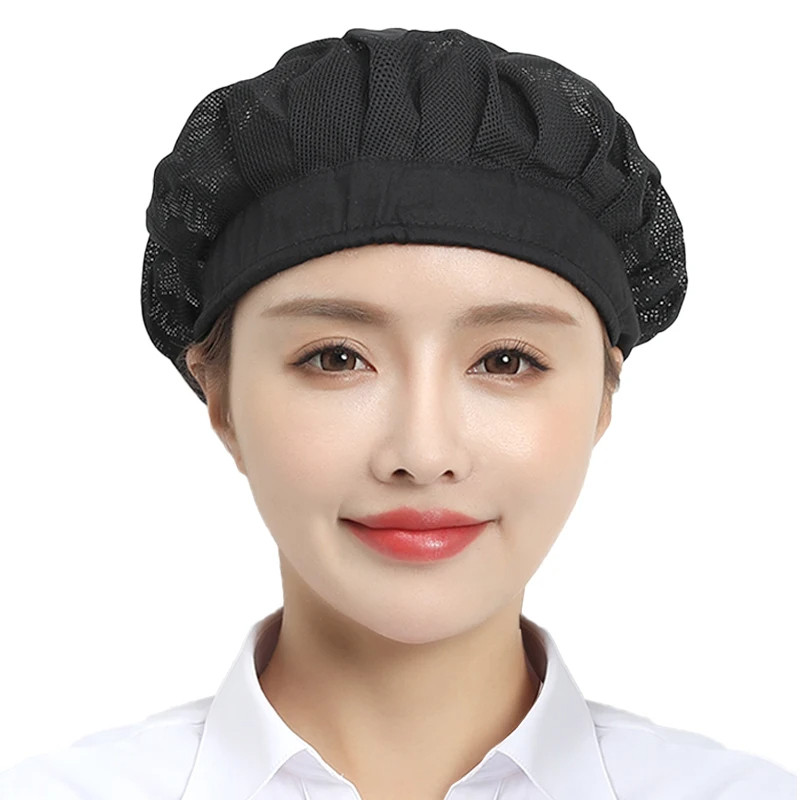 Topi Chef Koki/Airnet Topi Kain /Hair Net Jaring/Topi Koki Jala/Topi Chef Mesh/Chef Pekerja Premium/