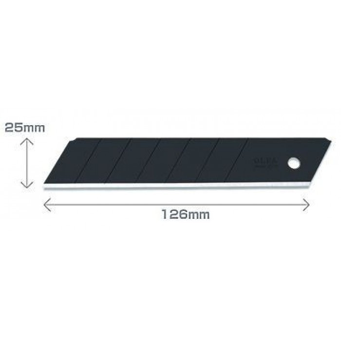 

Olfa Refill Cutter 25mm Spare Blade HBB-5B(5pcs pack with blister pack)