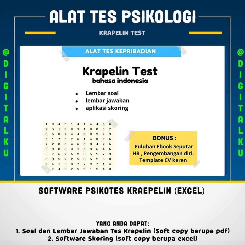 Software Psikotes Kraepelin