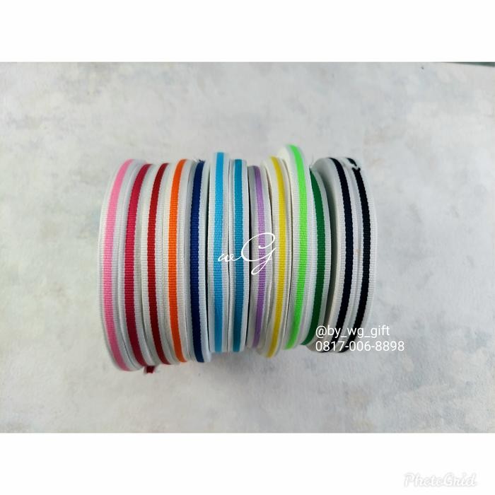 

Pita Grossgrain Mix Motif E; Lebar 1 cm; Panjang 28.5 yard