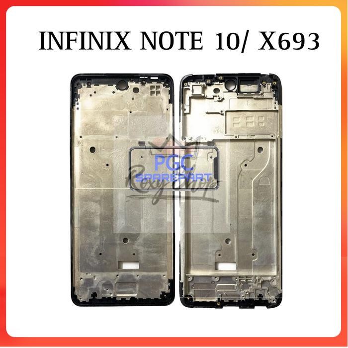 Frame Bezel Tulang Tengah Infinix Note 10 / X693 - Dudukan Mesin