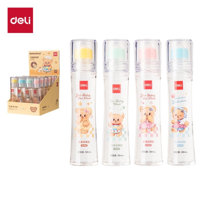 

Lem Cair Kertas / Liquid Glue Deli x Butterbear 50ml - HY507