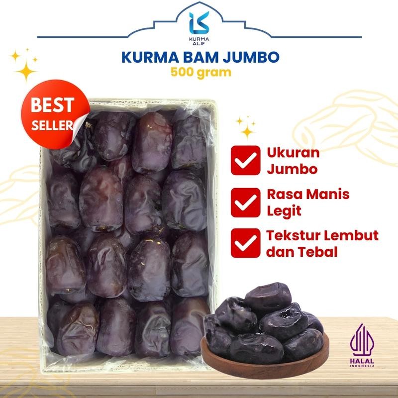 

Kurma Bam Anggur Jumbo 500 gr Manis Lembut