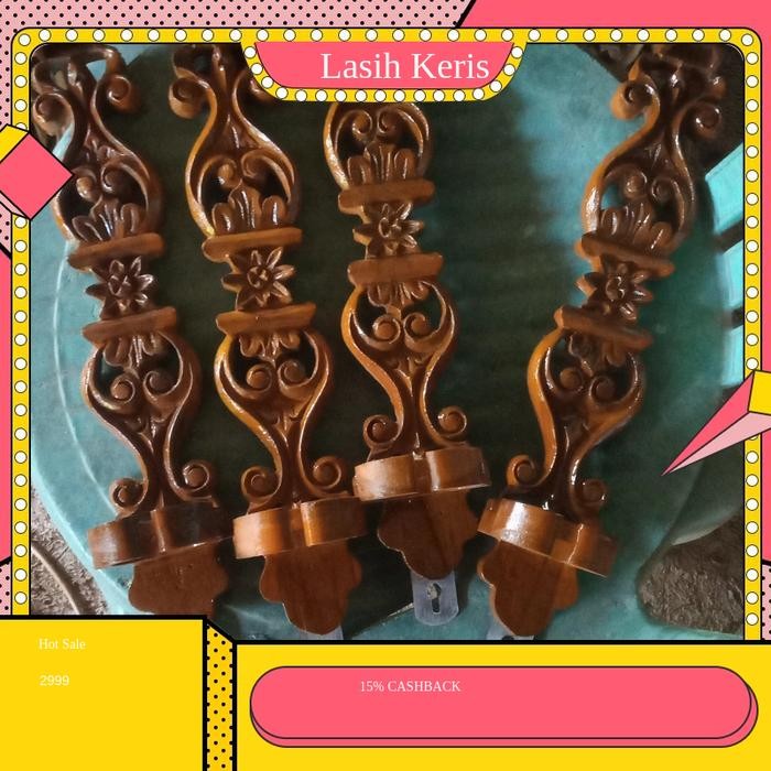 blawong keris kayu jati KRS12