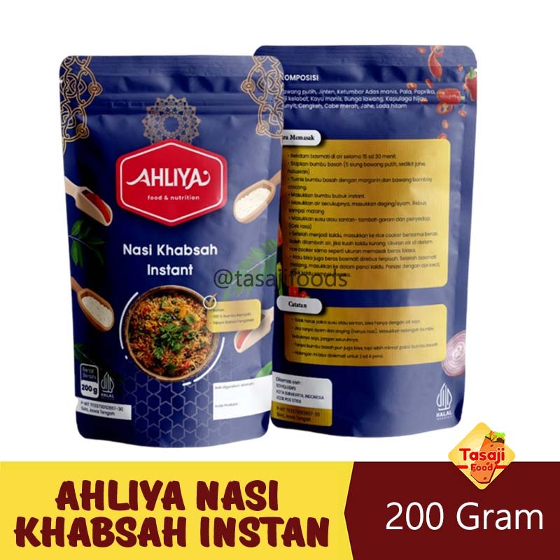 

Ahliya Nasi Khabsah Instan 200 Gram Komplit Tazaj Shop