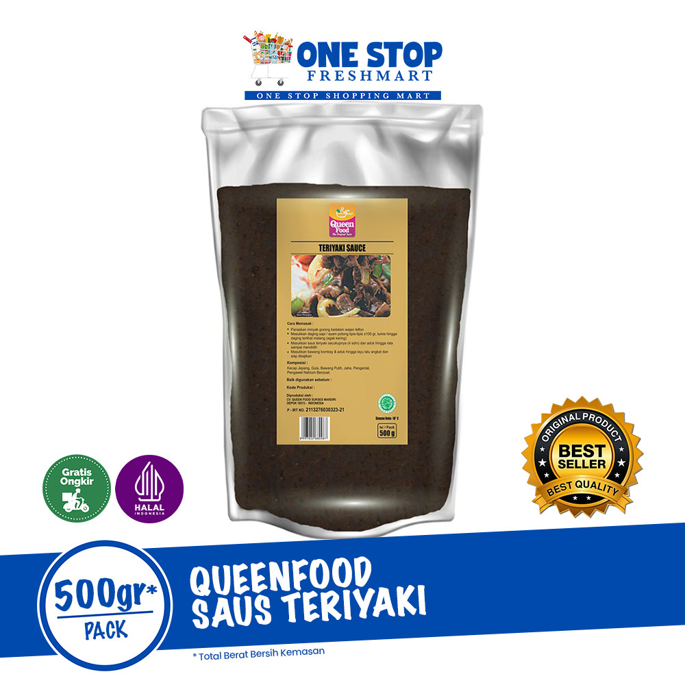 

QUEENFOOD SAUS TERIYAKI 500GR /QUEEN FOOD SAUS TERIYAKI 500GR
