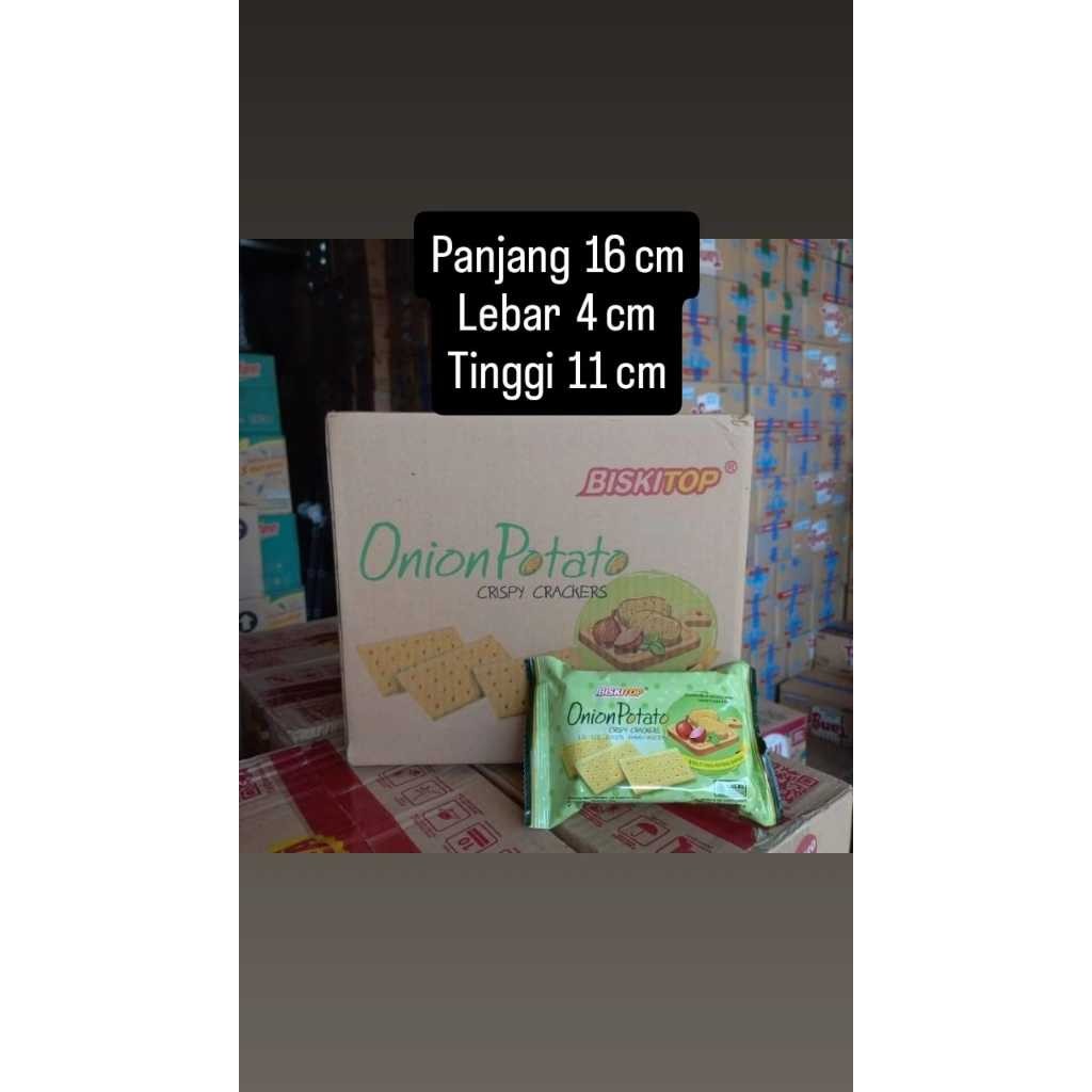 

JAMIN MURAH !!!Biskitop onion potato kentang 50 gram 1 dus isi 24 pcs(BISA LANGSUNG ORDER)