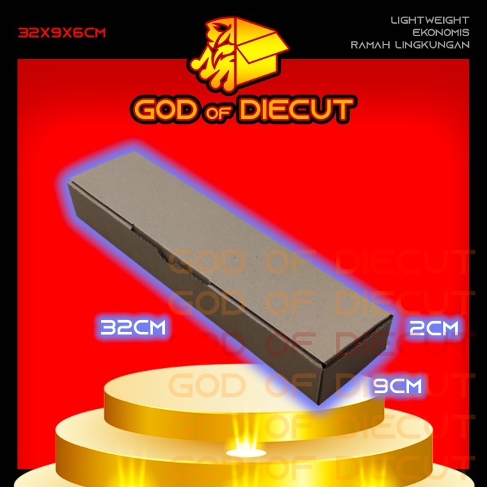 

KARDUS DIECUT 32x9x6 CM - Karton Kotak Packaging Packing Box Pizza