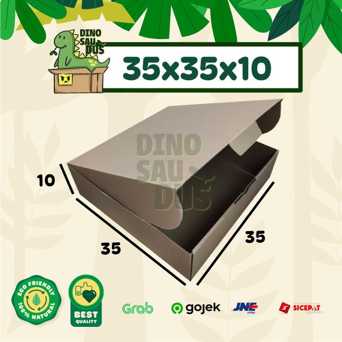 

35x35x10 CM KARDUS Pizza Corrugated Packaging Box packing Diecut