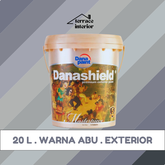 Cat Tembok Exterior Danapaint Danashield Warna Abu 20 L